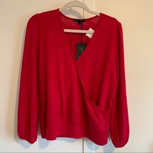 ‼️ GIBSON Surplice Blouse Sleeve Wrap Top